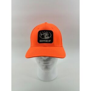 RMEF Rocky Mountain Elk Foundation Orange Elk Patch Snapback Hat Men One Size